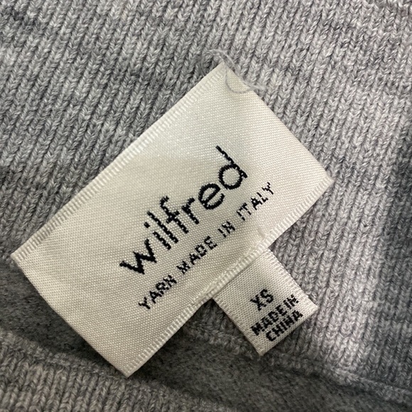 Aritzia Wilfred free wool skirt gray midi - Picture 3 of 7